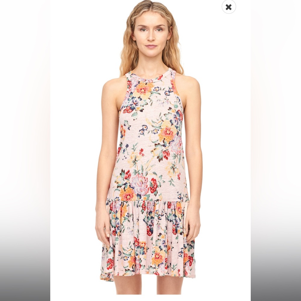 Flower dress linen Rebecca Taylor